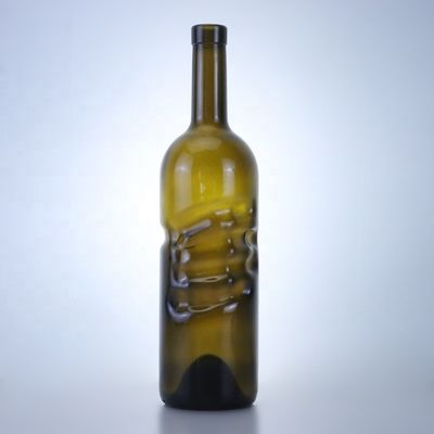 500ml 750ml 맑은 플린트 진 럼 샴페인 테킬라 음주 유리 병 코크