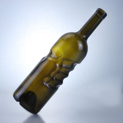 500ml 750ml 맑은 플린트 진 럼 샴페인 테킬라 음주 유리 병 코크