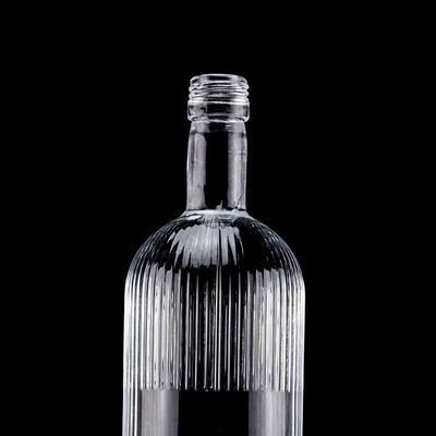 500ml 700ml 스크루 CAP 슈퍼 플린트 유리 빈 위스키 병 디자인 클래식 둥글