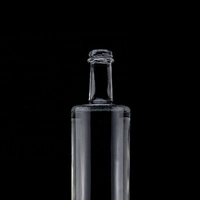 독보적인 디자인 750ml 긴 목 빈 보드카 유리 병 스크루 캡 슈퍼 플린트 유리