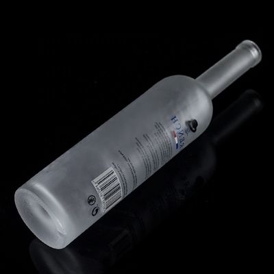고전형 700ml 750ml 음료 포장용 얼음 접착식 보드카 유리 병