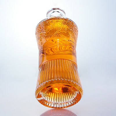 캡 타입 코크 750ml 1000ml 진 럼 보드카 위스키를 위한 맑은 유리 병