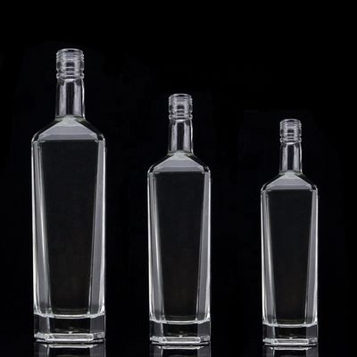 유리 위스키 병 정면 700ml 두꺼운 바닥 750ml 500ml 테킬라 술 병