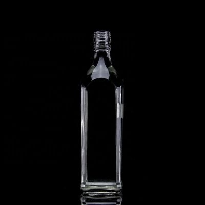 유리 위스키 병 정면 700ml 두꺼운 바닥 750ml 500ml 테킬라 술 병