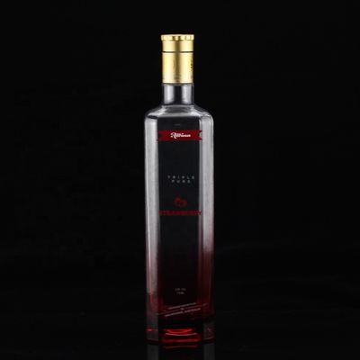 유리 위스키 병 정면 700ml 두꺼운 바닥 750ml 500ml 테킬라 술 병
