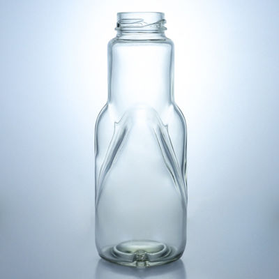 병 색상 맑은 우유 주스 커피를 위한 360ml 유리 병 나사 캡