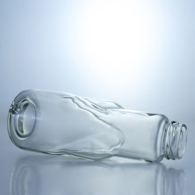 병 색상 맑은 우유 주스 커피를 위한 360ml 유리 병 나사 캡