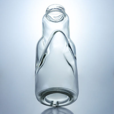 병 색상 맑은 우유 주스 커피를 위한 360ml 유리 병 나사 캡