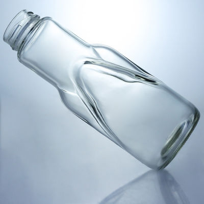 병 색상 맑은 우유 주스 커피를 위한 360ml 유리 병 나사 캡