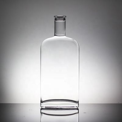 800ml 1000ml 3000ml 큰 용량 위스키 유리 병 둥근 500ml 칸 유리 물병