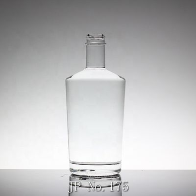 800ml 1000ml 3000ml 큰 용량 위스키 유리 병 둥근 500ml 칸 유리 물병