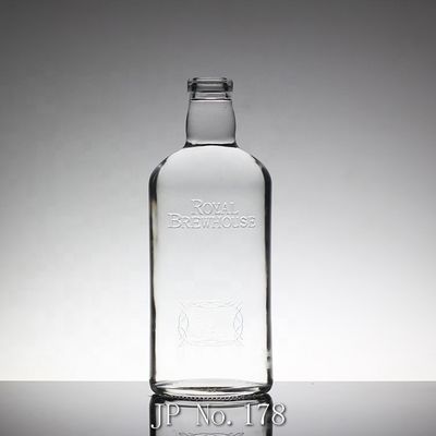 800ml 1000ml 3000ml 큰 용량 위스키 유리 병 둥근 500ml 칸 유리 물병