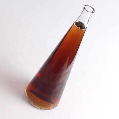 75cl 에를렌마이어 플라스크 피침형 병 얇은 바닥 유리 병 테킬라를 위해 제작