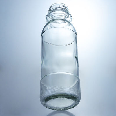 사용자 지정 로고 맑은 우유 병 320ml 500ml 유리 주스 커피 병 나사 뚜??