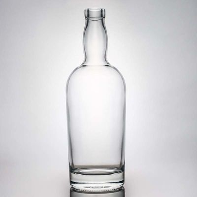 기본 재료 유리 500ml 700ml 750ml 슈퍼 플린트 둥근 선명한 유리 병