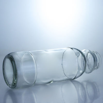 사용자 지정 로고 맑은 우유 병 320ml 500ml 유리 주스 커피 병 나사 뚜??