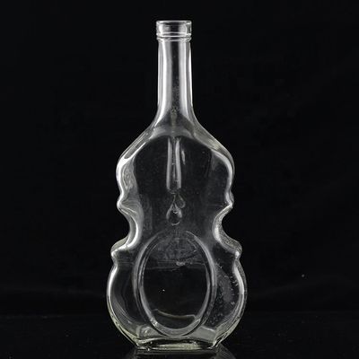 700ml 기타 모양의 유리 병과 코크 뚜렷 또는 맞춤형 보드카 위스키