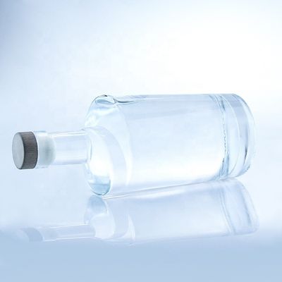 목걸이 재료 유리 750ml 트위스트 모양 유리 병 맑거나 사용자 정의
