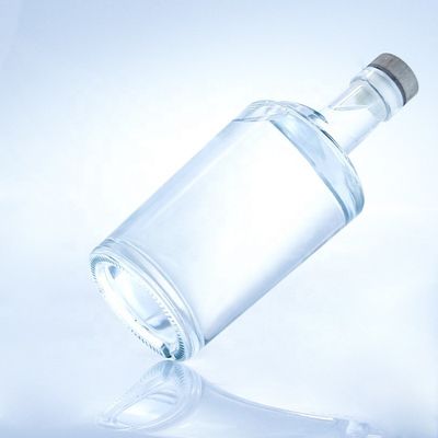목걸이 재료 유리 750ml 트위스트 모양 유리 병 맑거나 사용자 정의