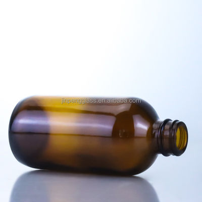 350ml 빈 유리 맥주 병 크라운 캡 실크 스크린과 핫 스탬핑 독특한 디자인