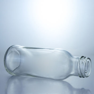 몸소 재료 유리 유리 주스 커피 병 스크루 뚜?? 이 있는 맑은 우유 병 250Ml 500Ml