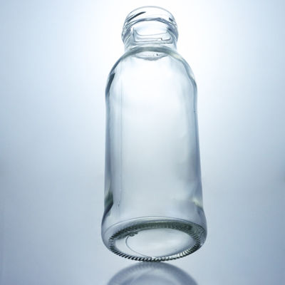 몸소 재료 유리 유리 주스 커피 병 스크루 뚜?? 이 있는 맑은 우유 병 250Ml 500Ml