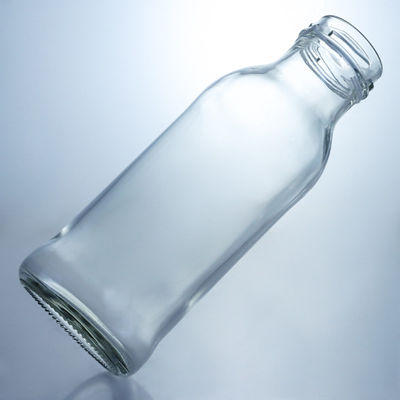 몸소 재료 유리 유리 주스 커피 병 스크루 뚜?? 이 있는 맑은 우유 병 250Ml 500Ml