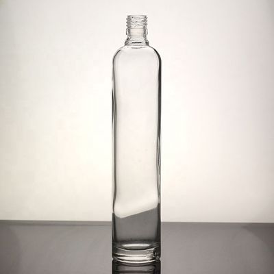 스크린 프린팅 특유의 높은 얇은 병 긴 유리 보드카 병 500ml 750ml
