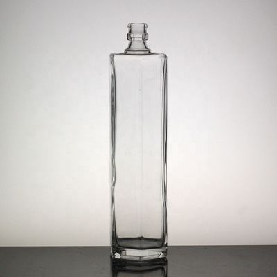 스크린 프린팅 특유의 높은 얇은 병 긴 유리 보드카 병 500ml 750ml