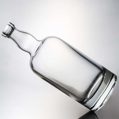 500ml 700ml 1000ml 둥근 모양의 플린트 유리 병