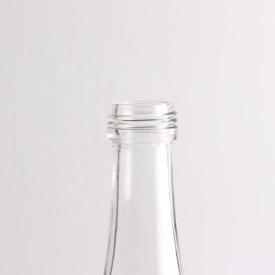 병 색상 선명한 슈퍼 플린트 유리 750ml 주스 유리 병 알루미늄 덮개
