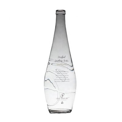 투명한 원형 700ml 350ml 산업용 음료에 맞춤 미네랄 워터 유리 병