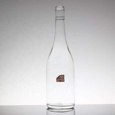 투명한 원형 700ml 350ml 산업용 음료에 맞춤 미네랄 워터 유리 병