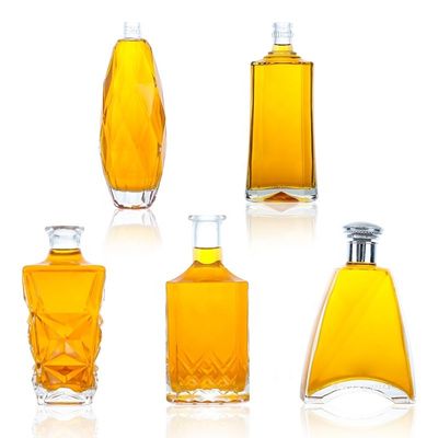 375ml 500ml 700ml 750ml 1000ml 오슬로 리커 진 위스키 유리 보드카 병 코크 뚜??