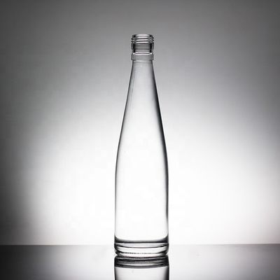 500ml 부드러운 음료 유리 물병 투명 디자인과 나사 캡 뚜??
