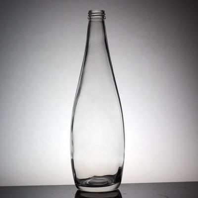 500ml 부드러운 음료 유리 물병 투명 디자인과 나사 캡 뚜??
