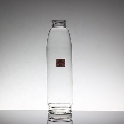 500ml 부드러운 음료 유리 물병 투명 디자인과 나사 캡 뚜??