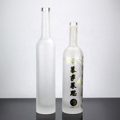 제조 및 거래용 750ml 산업용 얼음 유리 보드카 병