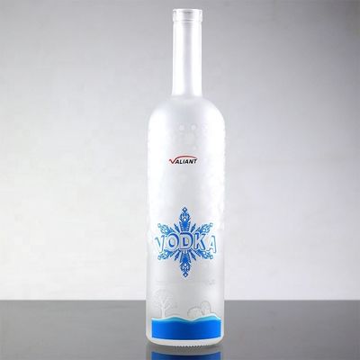 제조 및 거래용 750ml 산업용 얼음 유리 보드카 병