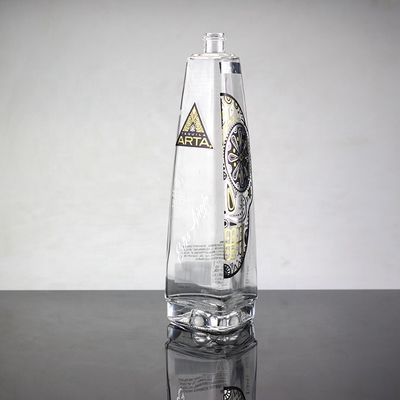 목욕을 가라앉히는 병과 스크린 프린팅과 750ml 유리 재료