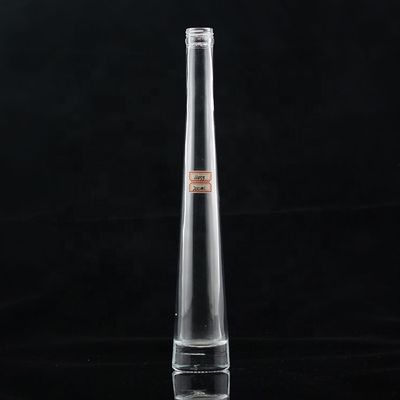 200ml 300ml 375ml 와드카 제조 사업용 얇은 모양의 얇은 유리 병
