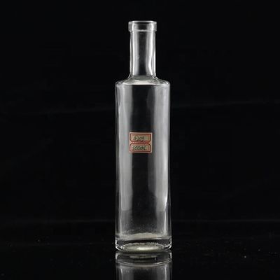 200ml 300ml 375ml 와드카 제조 사업용 얇은 모양의 얇은 유리 병