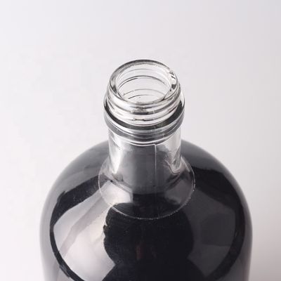 커크 캡과 사용자 정의 로고와 함께 500ml 750ml 둥근 유리 병