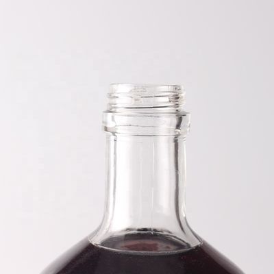 커크 캡과 사용자 정의 로고와 함께 500ml 750ml 둥근 유리 병