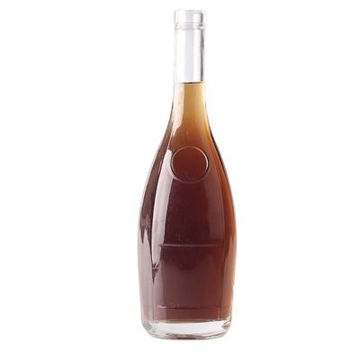 375ml 사용자 지정 로고 새겨진 눈물 방울 모양 진 럼 유리 병