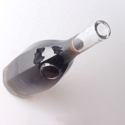 375ml 사용자 지정 로고 새겨진 눈물 방울 모양 진 럼 유리 병