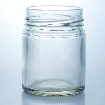 금속 뚜?? 과 유리 기본 재료와 함께 500ml 넓은 입 둥근 유리 꿀 잔