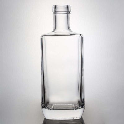 데칼 표면 처리 700ml 유리 위스키 병 사용자 지정 로고와 막대기 캡