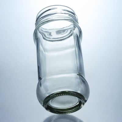 금속 밀폐 뚜?? 이 있는 맑은 유리 햄 꿀 젤리 저장 용기 25 ml ~ 1000 ml