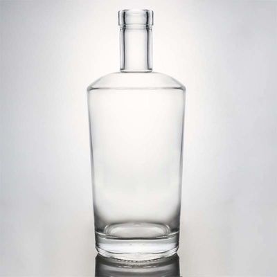 데칼 표면 처리 700ml 유리 위스키 병 사용자 지정 로고와 막대기 캡